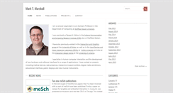 Desktop Screenshot of marktmarshall.com